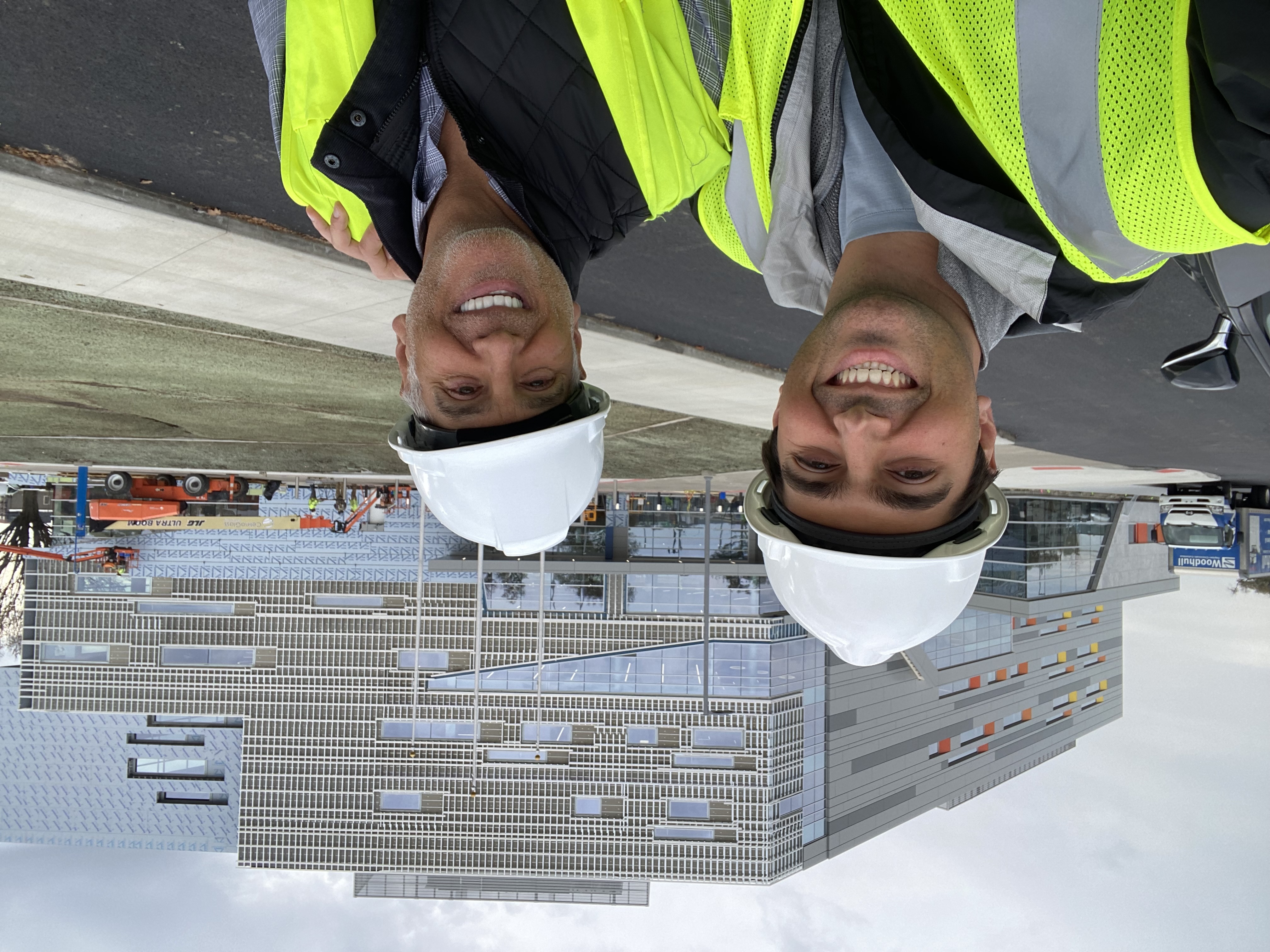 Nick and Dad at Construction Site